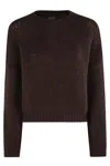Roberto Collina Textured Relaxed-fit Long-sleeved Crew Neck Sweater In Multi