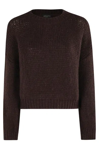 ROBERTO COLLINA TEXTURED RELAXED-FIT LONG-SLEEVED CREW NECK SWEATER