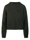 Roberto Collina Textured Round-neck Sweater In Green