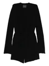 Roberto Collina Tie-waist Cardi-coat In Black