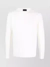 Roberto Collina Timeless Crew-neck Sweater With Ribbed Details In White