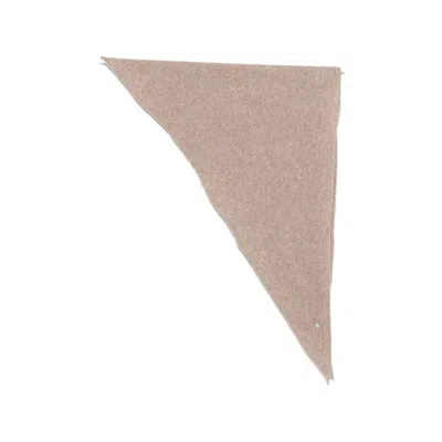 Roberto Collina Triangular Scarf In Neutral