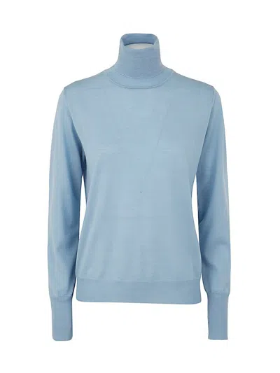 Roberto Collina Turtle Neck In Blue