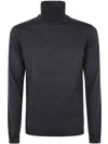 Roberto Collina Wool Pullover Blue In Grey
