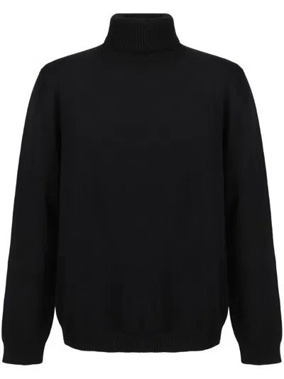 Roberto Collina Turtle Neck Sweater In Black