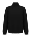 Roberto Collina Turtleneck Wool Sweater Long Sleeves In Black