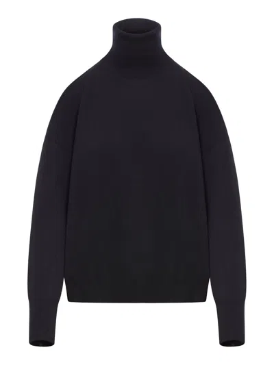 Roberto Collina Knitted Sweater In Black