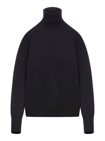 Roberto Collina Knitted Sweater In Black