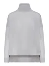 Roberto Collina Oversized Turtleneck Sweater In Grey