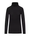 Roberto Collina Ribbed Turtleneck Cashmere Sweater In Black