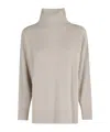 Roberto Collina Turtleneck Long Sleeve Sweater In Neutral