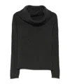 Roberto Collina Wool And Cashmere Cowl-neck Sweater Clothing In Black