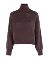 Roberto Collina Turtleneck Long-sleeved Sweater In Purple