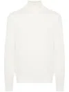 Roberto Collina Turtleneck Merino Wool Sweater In White