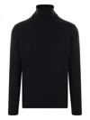Roberto Collina Turtleneck Merino-wool Sweater In Black