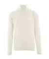 Roberto Collina Turtleneck Ribbed-cuffs Sweater In White