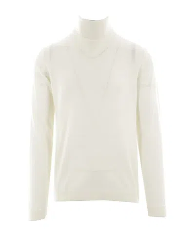 Roberto Collina Turtleneck Ribbed-cuffs Sweater In White