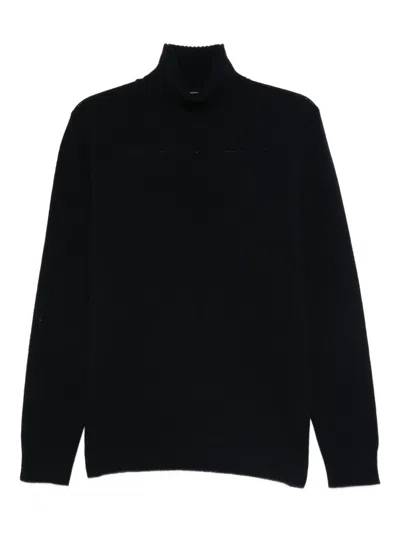 Roberto Collina Turtleneck Sweater In Blue