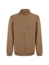 Roberto Collina Turtleneck Sweater In Cammello