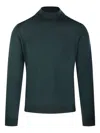 Roberto Collina High-neck Fitted Sweater In Green