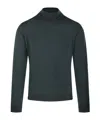 Roberto Collina High-neck Fitted Sweater In Green