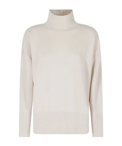 Roberto Collina Ribbed-knit High-neck Sweater In Black