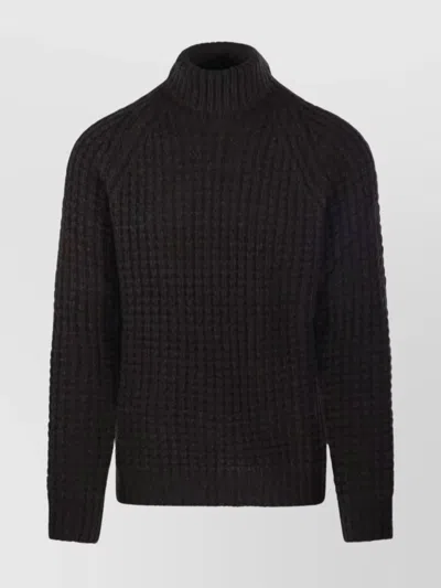 ROBERTO COLLINA TURTLENECK SWEATER TEXTURED KNIT