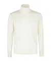 Roberto Collina Man Turtleneck Ivory Size 44 Merino Wool In White