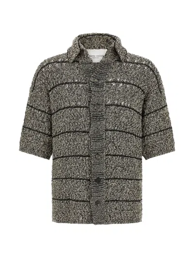 Roberto Collina Multicolor Cotton Pattern Shirt In Gray