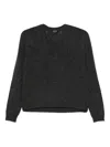Roberto Collina V-neck Boxy Sweater In Gray