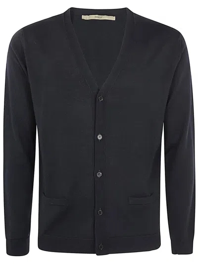 Roberto Collina Button-up Fine-knit Cardigan In Blue