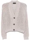 Roberto Collina V-neck Cardigan In Grey
