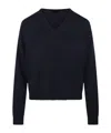 Roberto Collina V-neck Long-sleeve Sweater In Blue