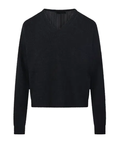 ROBERTO COLLINA V-NECK RIBBED SWEATER