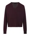 Roberto Collina V-neck Knitted Sweater In Red
