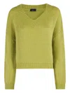 Roberto Collina Relaxed Fit V-neck Alpaca Blend Sweater In Gray