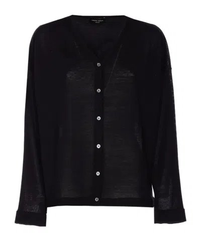 Roberto Collina V-neck Long-sleeved Cardigan