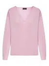 Roberto Collina Long-sleeved Sweater In Nude & Neutrals
