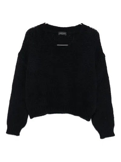 Roberto Collina V-neck Sweater In Black