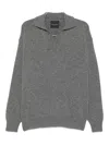 Roberto Collina V-neck Sweater In Gray