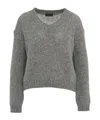 Roberto Collina V Neck Over Sweater Clothing In Gray