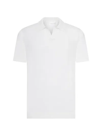 Roberto Collina Cotton Polo Shirt Without Buttons In White