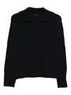 Roberto Collina V-neck Wool Polo Sweater Clothing In Blue