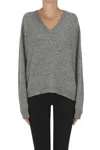 Roberto Collina V-neckline Pullover In Gray
