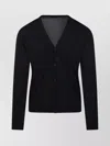 Roberto Collina V-neckline Ribbed Cuffs Long Sleeves