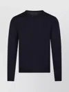 Roberto Collina Round Neck Long-sleeved Sweater In Black