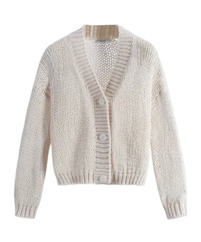 Roberto Collina V-neck Cardigan In Gray