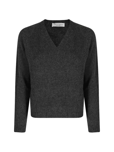 Roberto Collina V-neck Raglan-sleeve Sweater In Animal Print