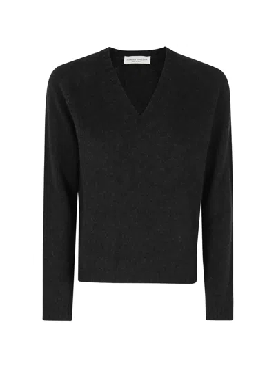Roberto Collina V-neck Sweater In Gray