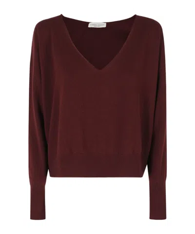 Roberto Collina V-neck Sweater In Brown